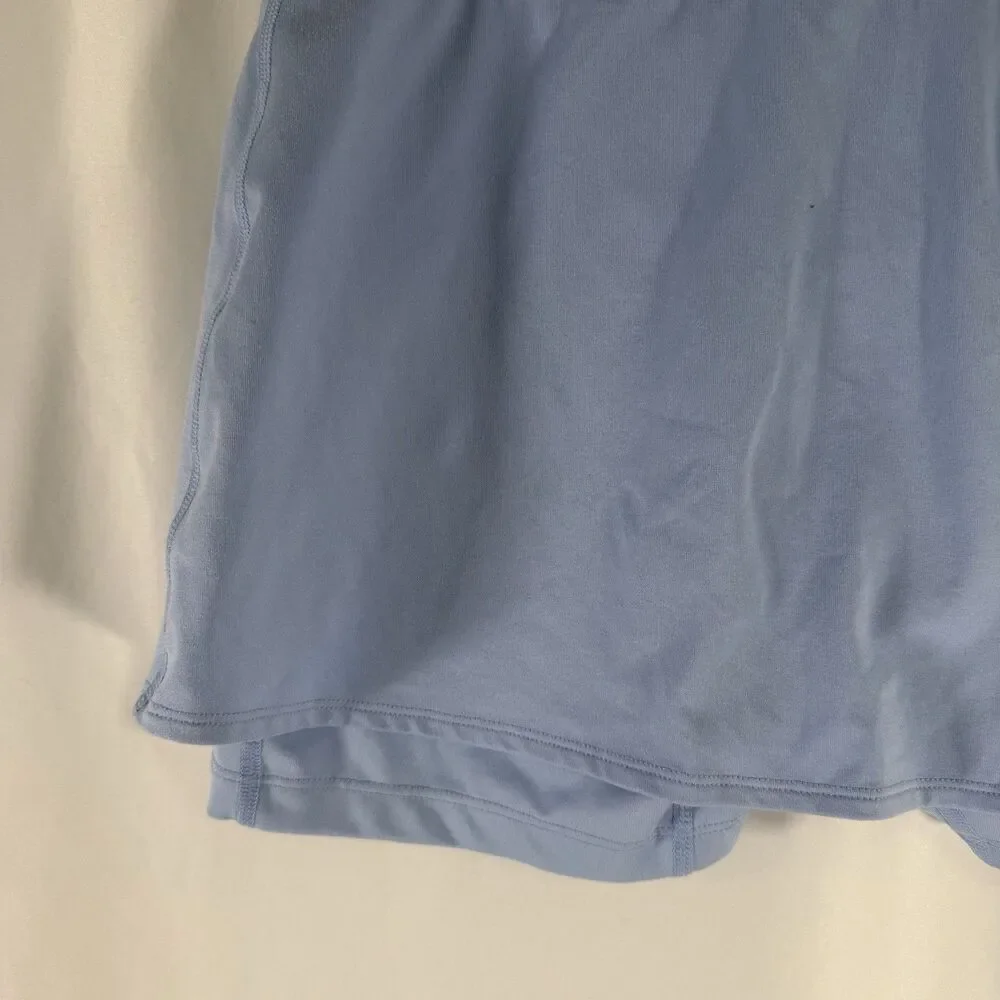 Nike Skort Skirt Women's Medium Blue Pull On Lined Tennis Golf Slim Fit Dri Fit
